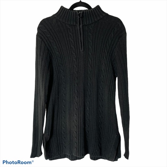 Liz Claiborne Long Sleeve Quarter Zip - Picture 3 of 3